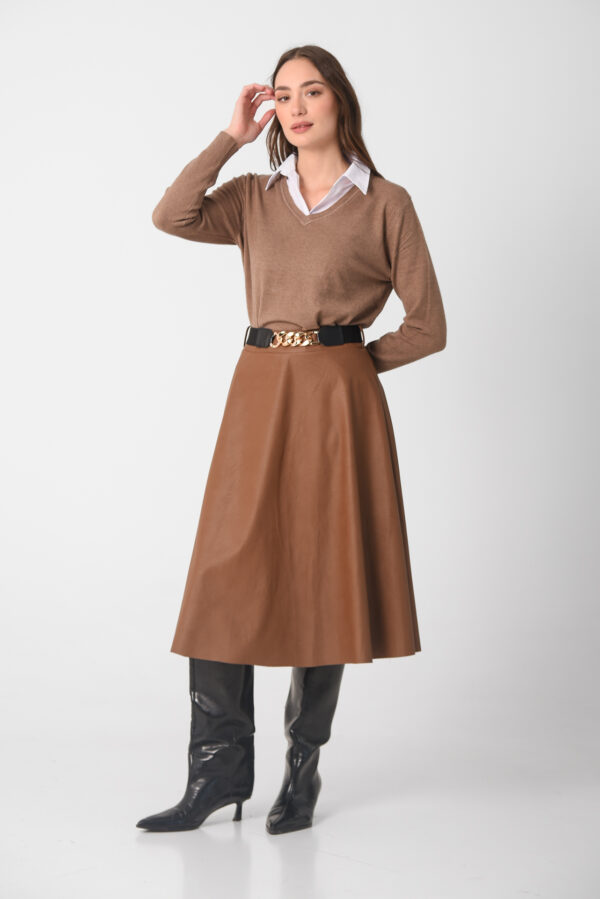 ΦΟΥΣΤΑ ΔΕΡΜΑΤΙΝΗ ΜΕ ΕΛΑΣΤΙΚΗ ΖΩΝΗ